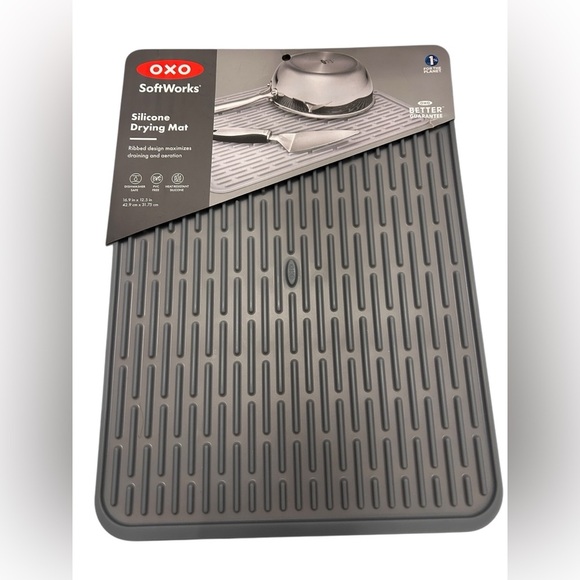 OXO Silicone Drying Mat - Dark Gray - Picture 6 of 6
